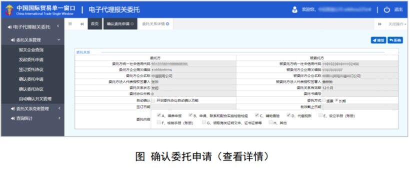 电子代理报关委托