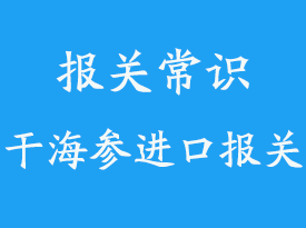 空運干海參進口準入及機場報關(guān)流程指南