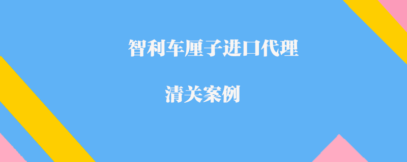 智利車厘子進口代理清關案例