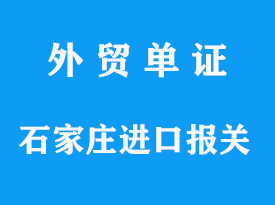 石家莊進口報關代理手續(xù)