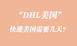 DHL快递美国时间