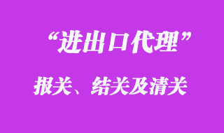 进出口报关代理