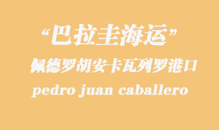 佩德罗胡安卡瓦列罗（pedro juan caballero）港口