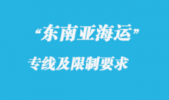 东南亚海运专线快吗，还有东南亚海运专线货运限制有哪些？