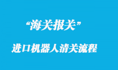 國外進口機器人進口清關(guān)通關(guān)流程