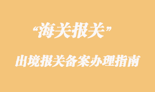 海關(guān)對保稅區(qū)貨物的出境報關(guān)備案辦理指南