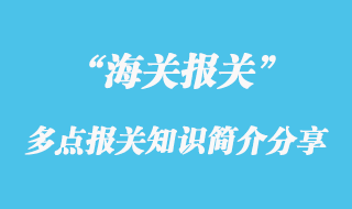 海关多点报关知识简介分享