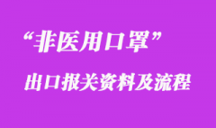 非醫(yī)用口罩出口所需資料_非醫(yī)用口罩出口貨代