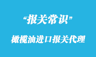 橄榄油进口报关代理