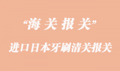 進口日本牙刷如何清關報關