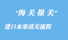 進口水果清關(guān)流程及其資料