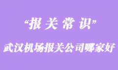 武汉机场报关公司哪家好