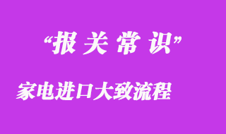 家电进口大致流程与家电进口所需资料有哪些