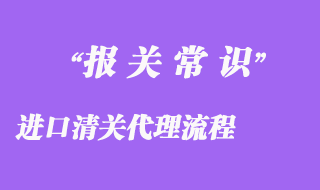 进口清关代理流程