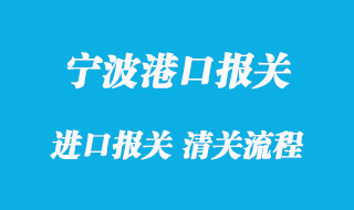 宁波进口清关公司