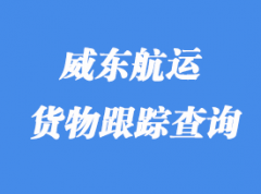 威东航运货物跟踪_提单号码查询