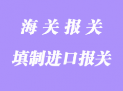 填制進(jìn)口報關(guān)單圖文詳解