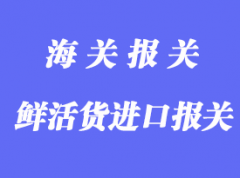 鮮活貨進(jìn)口報(bào)關(guān)清關(guān)手續(xù)流程