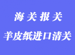 羊皮紙進(jìn)口清關(guān)