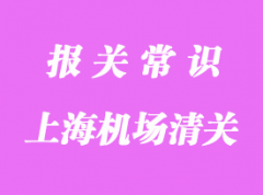 上海機場進口清關(guān)公司告訴你貨物通關(guān)怎么做