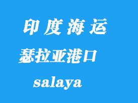 印度海运港口：瑟拉亚（salaya）港口