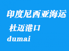 印度尼西亚海运港口：杜迈（dumai）港口