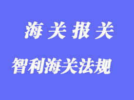 智利海关相关通关法规