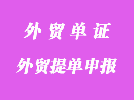 外贸提单申报重要知识点