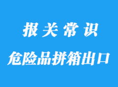 上海危險(xiǎn)品拼箱到SANTOS出口通關(guān)流程