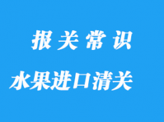 國(guó)外水果進(jìn)口清關(guān)流程手續(xù)看這里就了解啦