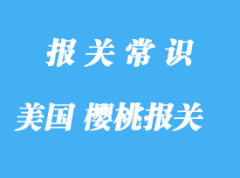 美國櫻桃進口報關關稅是怎樣的呢?