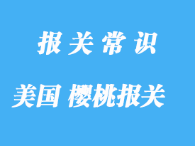 美国樱桃进口报关关税是怎样的呢?